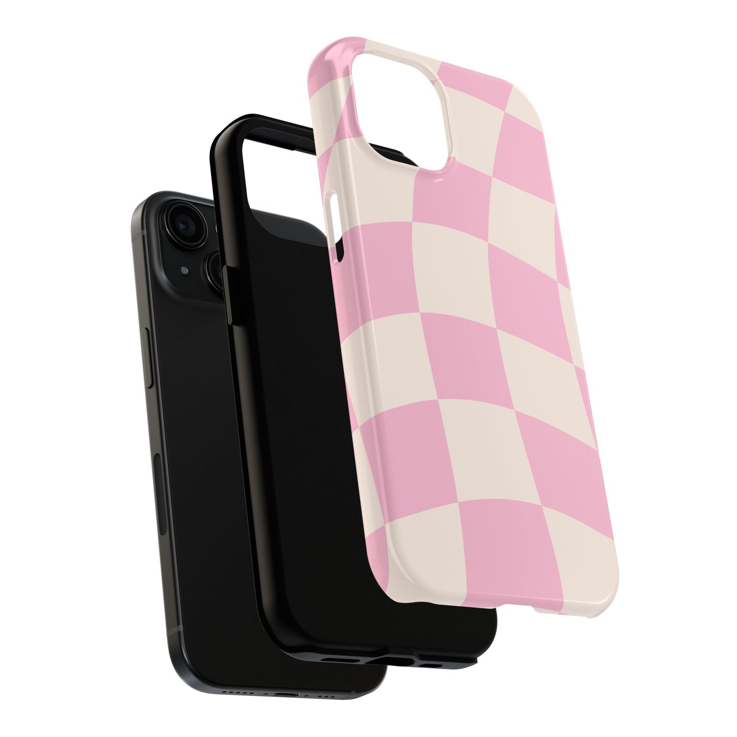 Blush Pink Gingham Phone Case