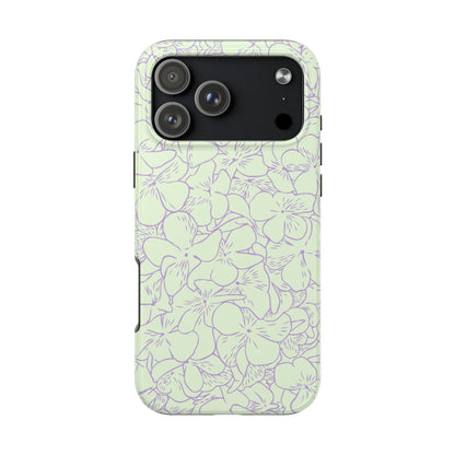 Green & Lavender Floral Phone Case