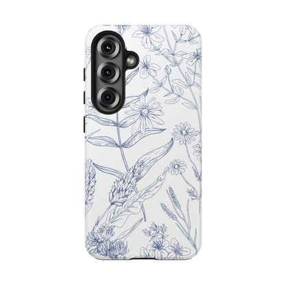 White Floral Phone Case