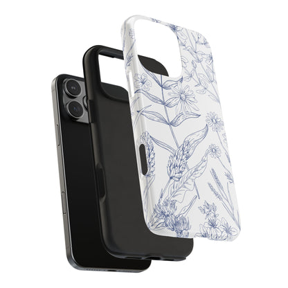 White Floral Phone Case