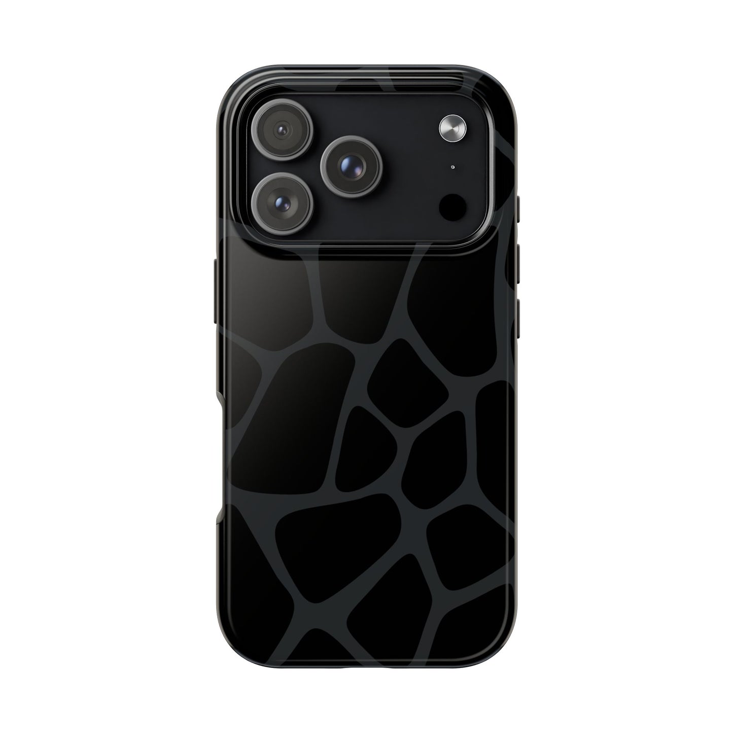 Black Giraffe Print Phone Case