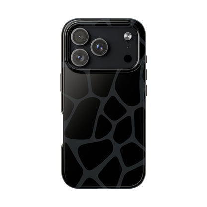 Black Giraffe Print Phone Case