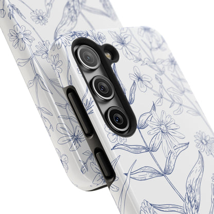 White Floral Phone Case