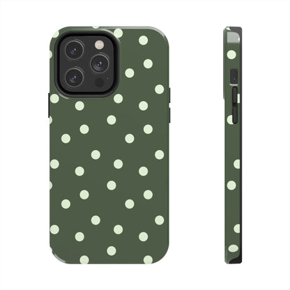 Olive Polka Phone Case