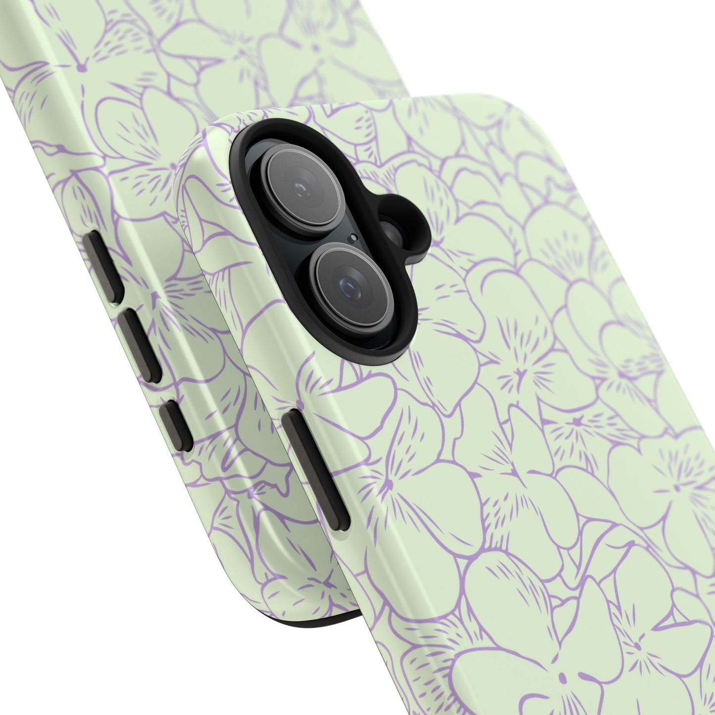 Green & Lavender Floral Phone Case