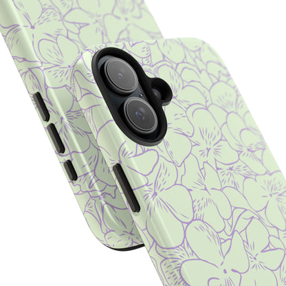 Green & Lavender Floral Phone Case