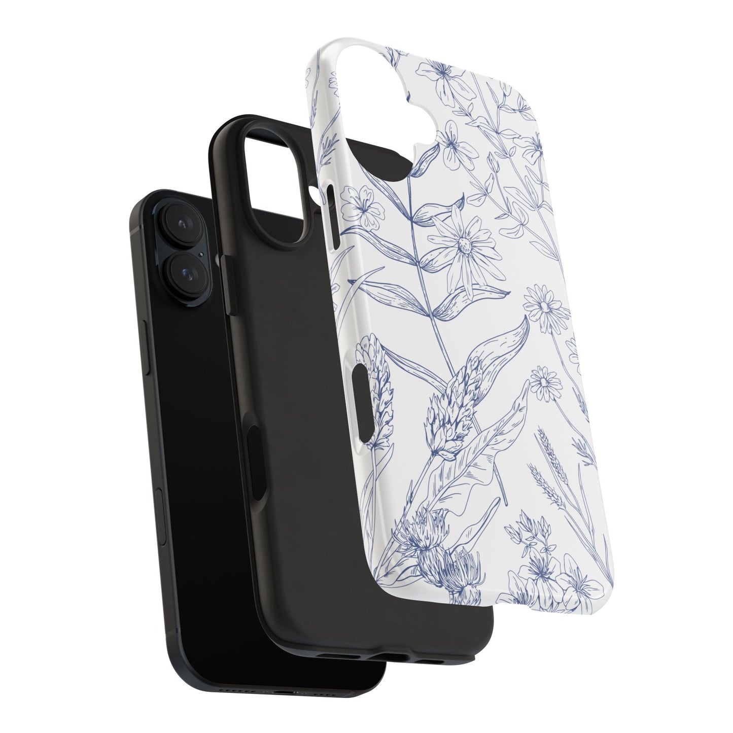 White Floral Phone Case