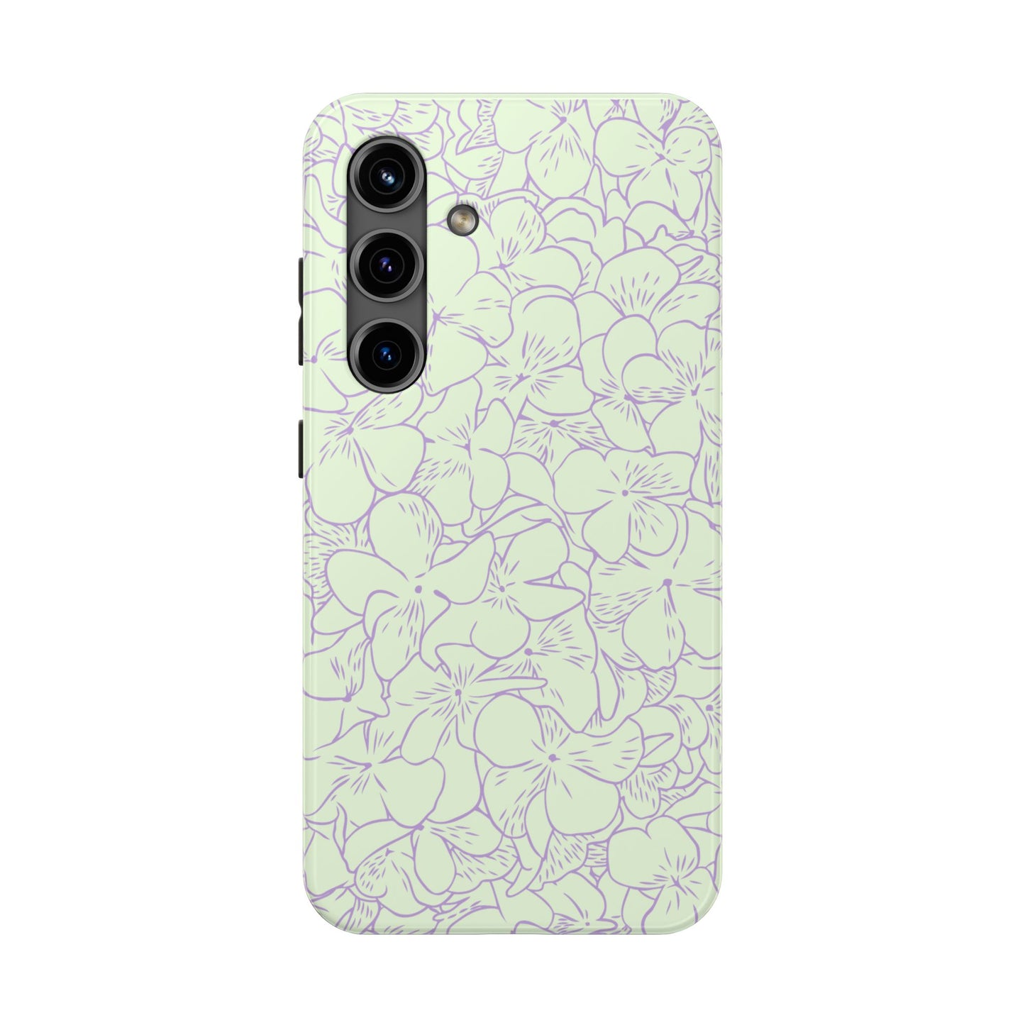Green & Lavender Floral Phone Case