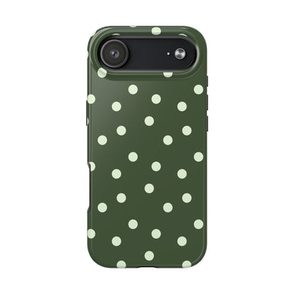 Olive Polka Phone Case