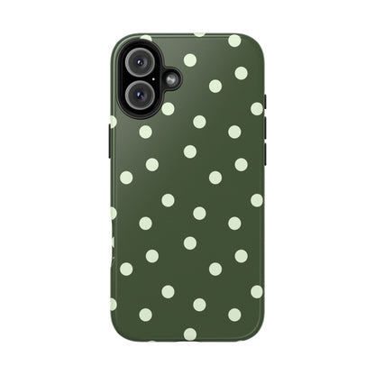 Olive Polka Phone Case