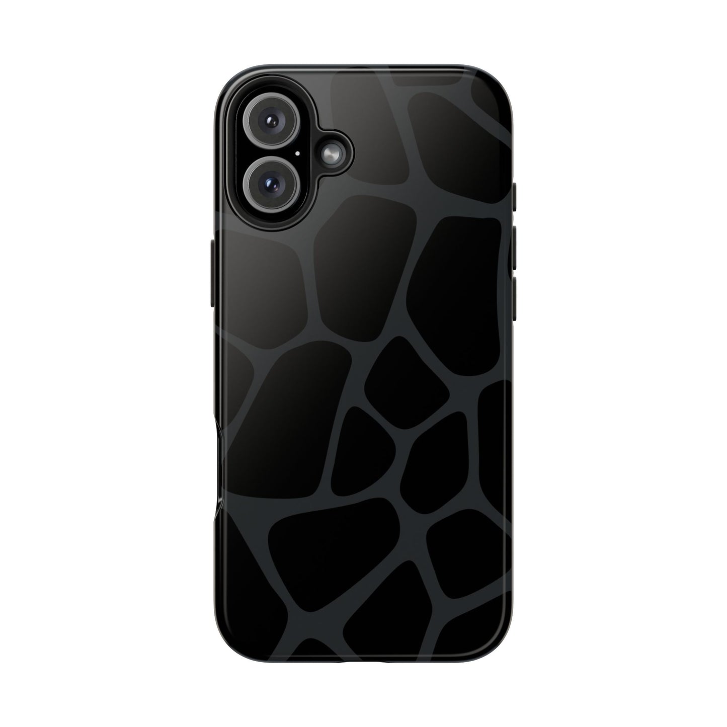 Black Giraffe Print Phone Case