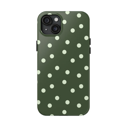 Olive Polka Phone Case