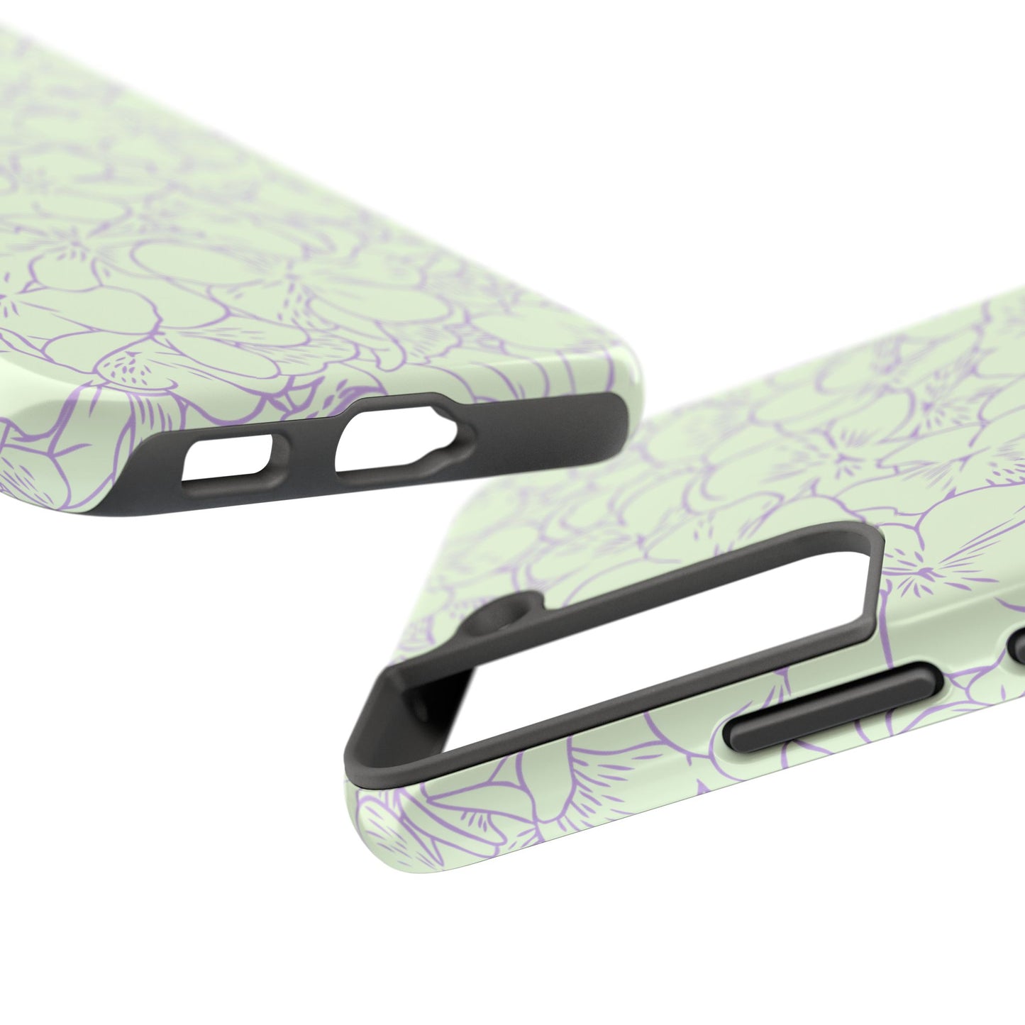 Green & Lavender Floral Phone Case