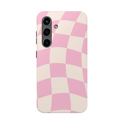 Blush Pink Gingham Phone Case