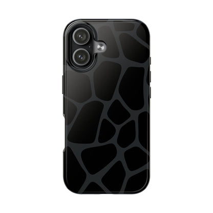 Black Giraffe Print Phone Case