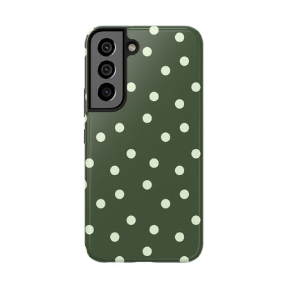 Olive Polka Phone Case