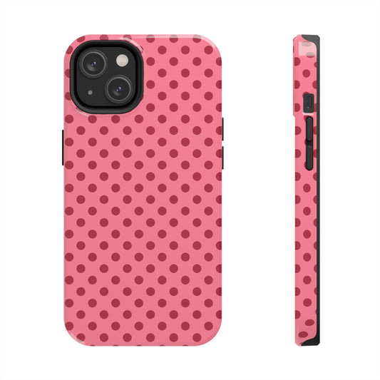 Red & Pink Polka Phone Case