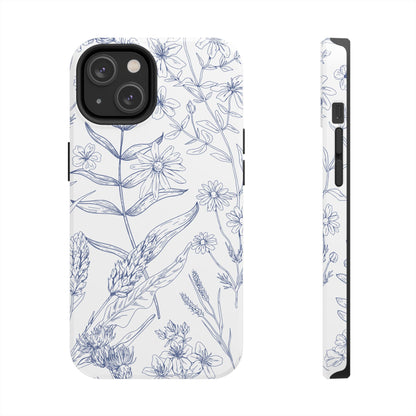 White Floral Phone Case