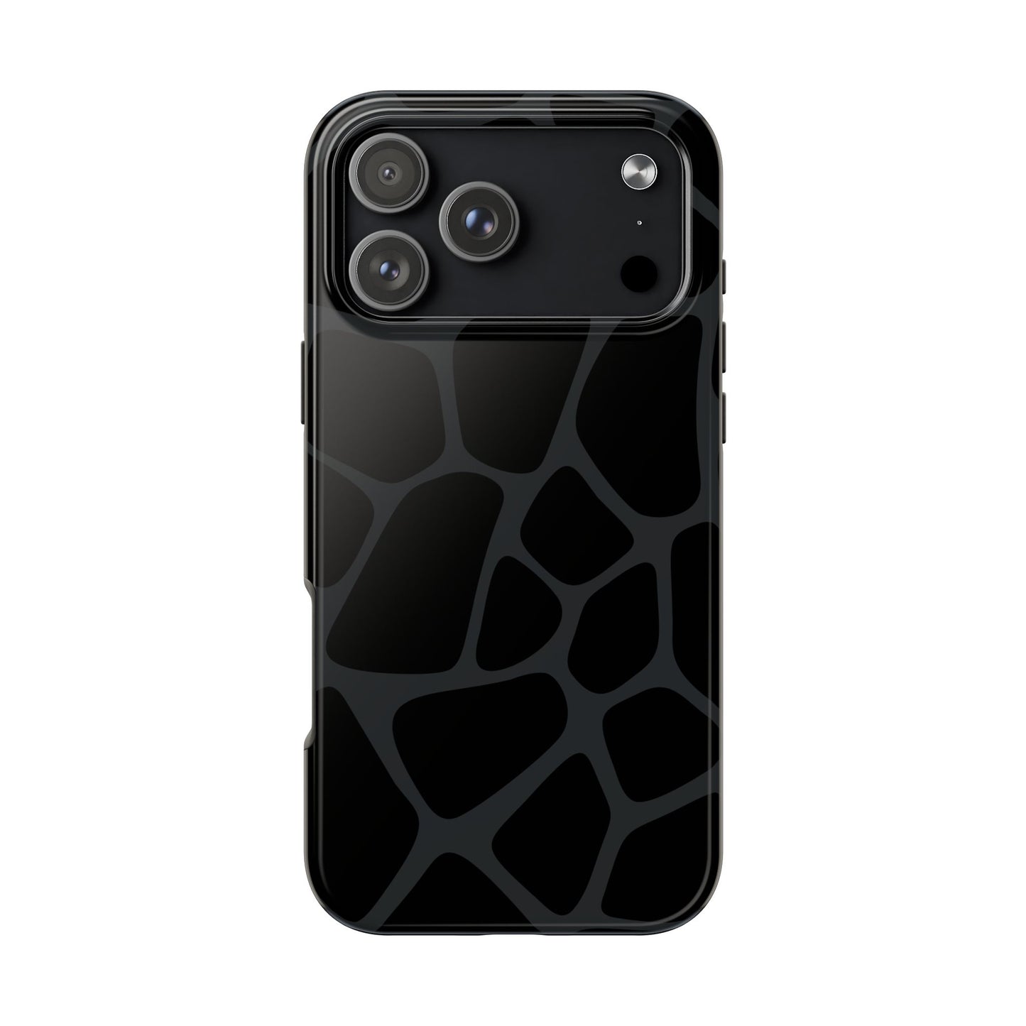 Black Giraffe Print Phone Case