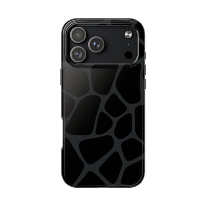 Black Giraffe Print Phone Case