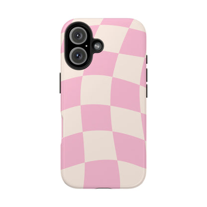 Blush Pink Gingham Phone Case