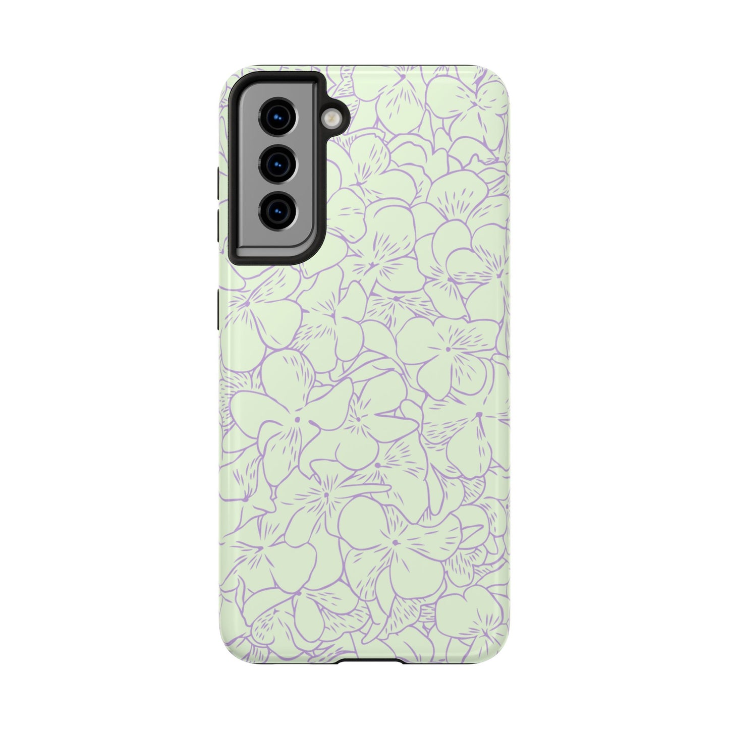 Green & Lavender Floral Phone Case