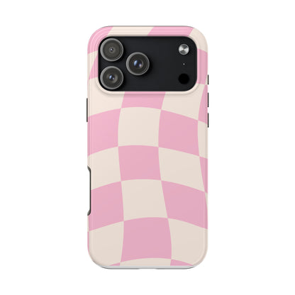 Blush Pink Gingham Phone Case