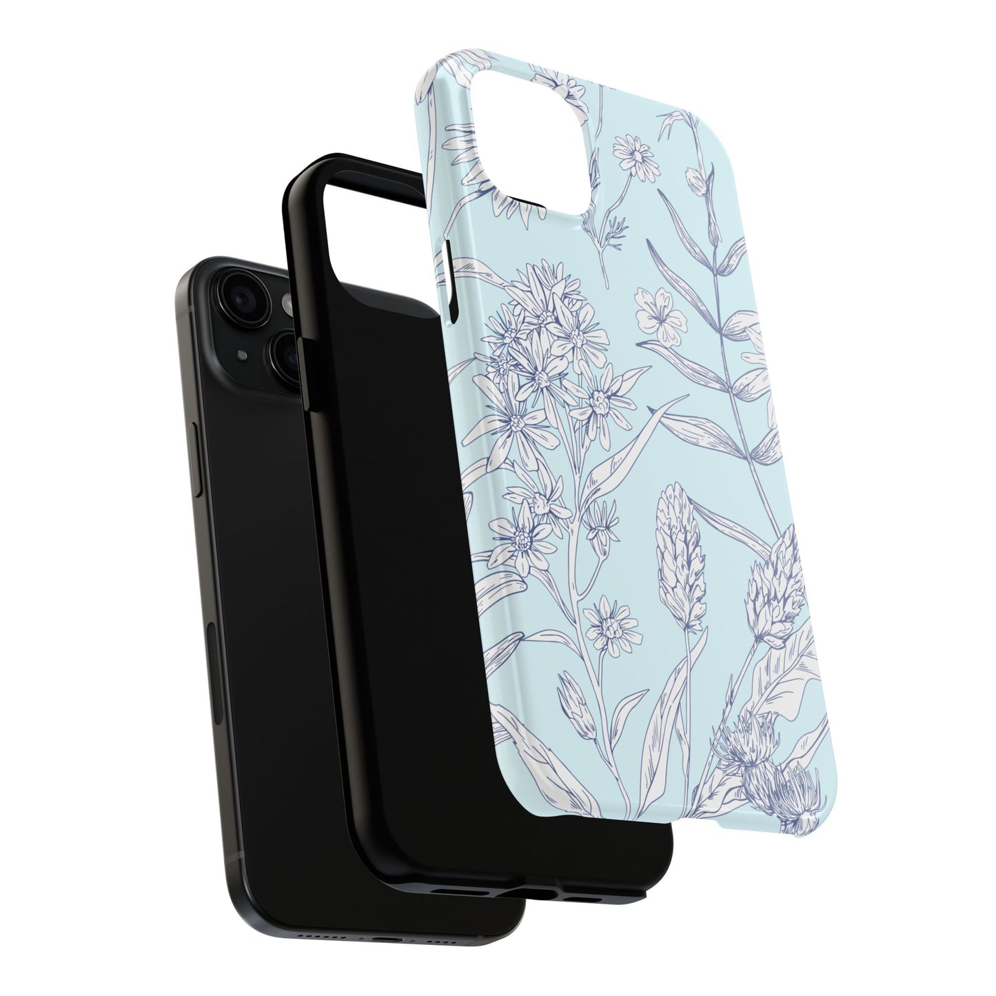 Blue Floral Phone Case