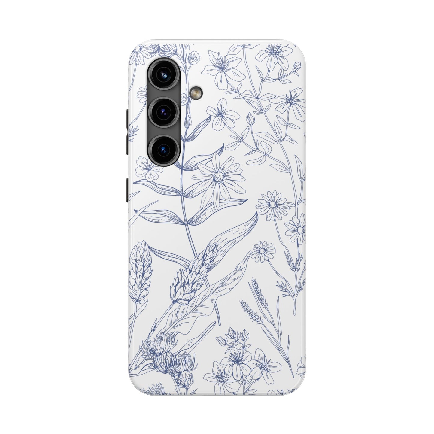 White Floral Phone Case