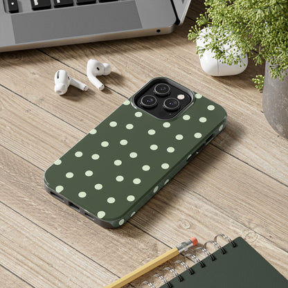 Olive Polka Phone Case