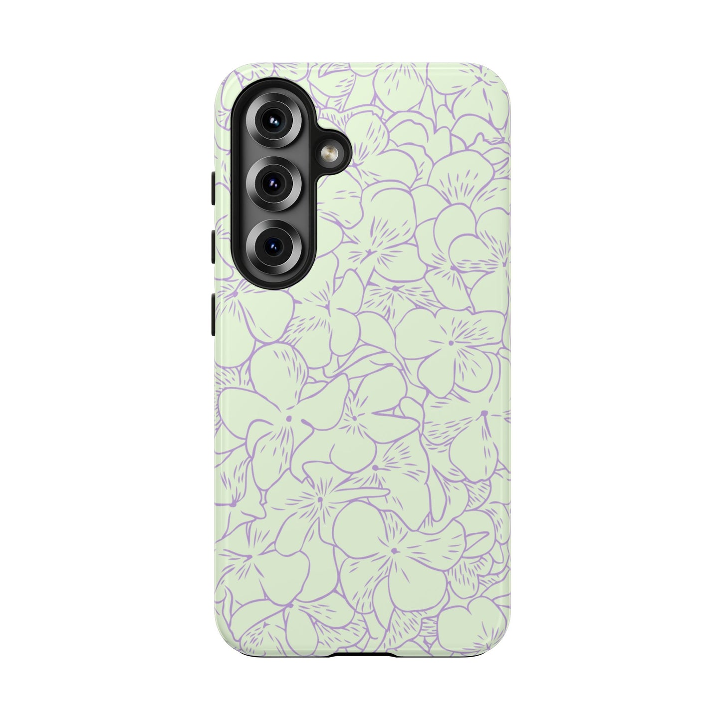 Green & Lavender Floral Phone Case