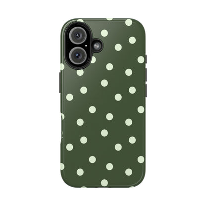 Olive Polka Phone Case