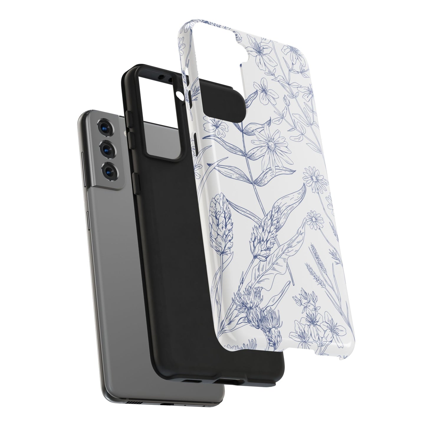 White Floral Phone Case