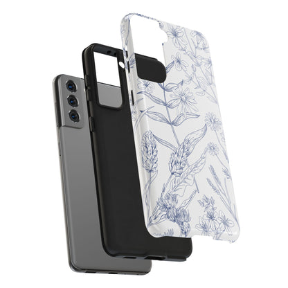 White Floral Phone Case
