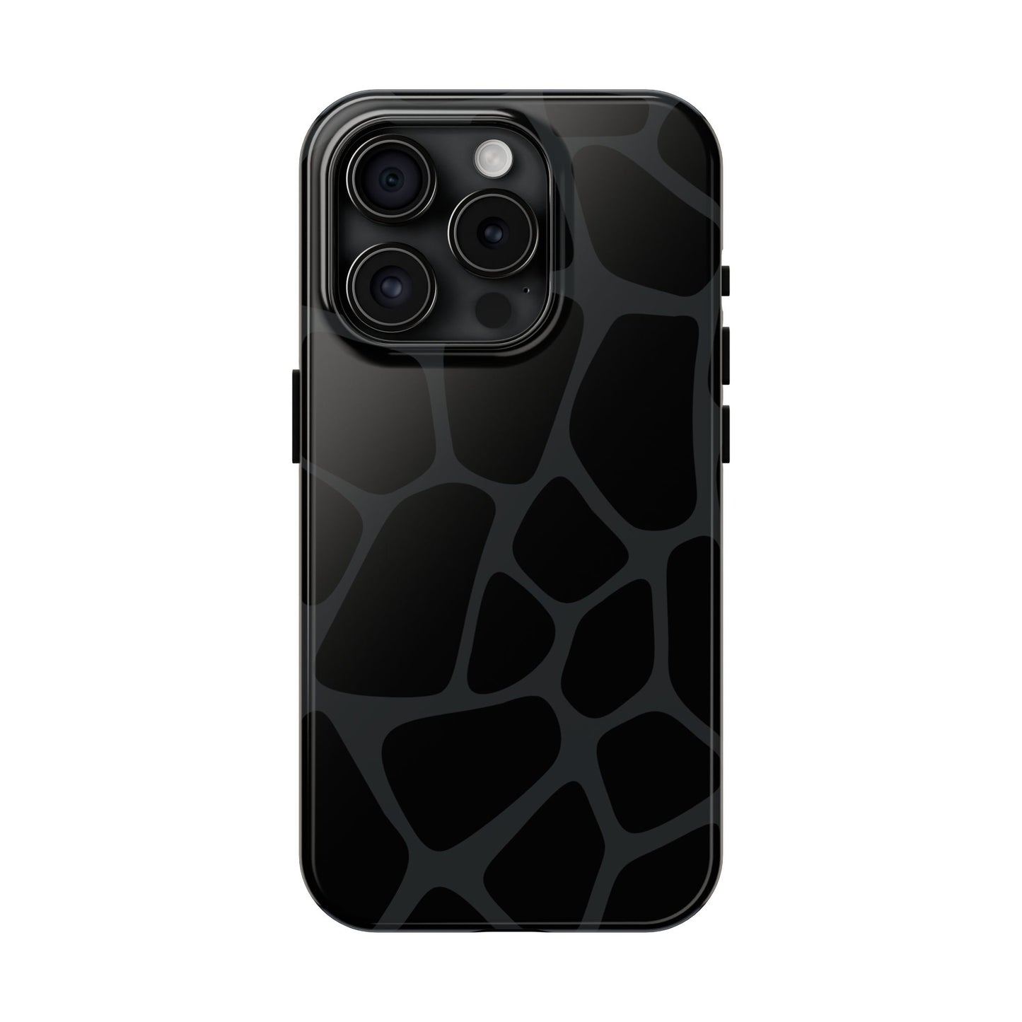 Black Giraffe Print Phone Case
