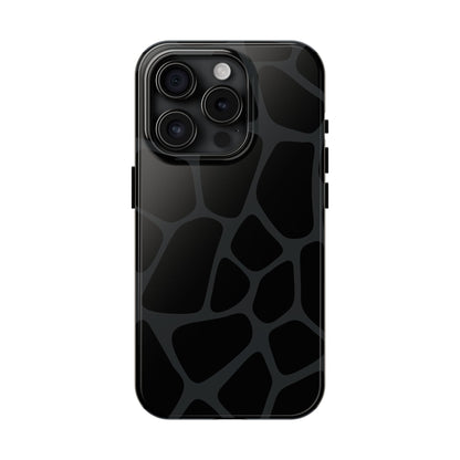 Black Giraffe Print Phone Case