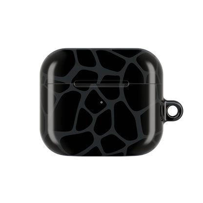 Black Giraffe Print AirPod Cases