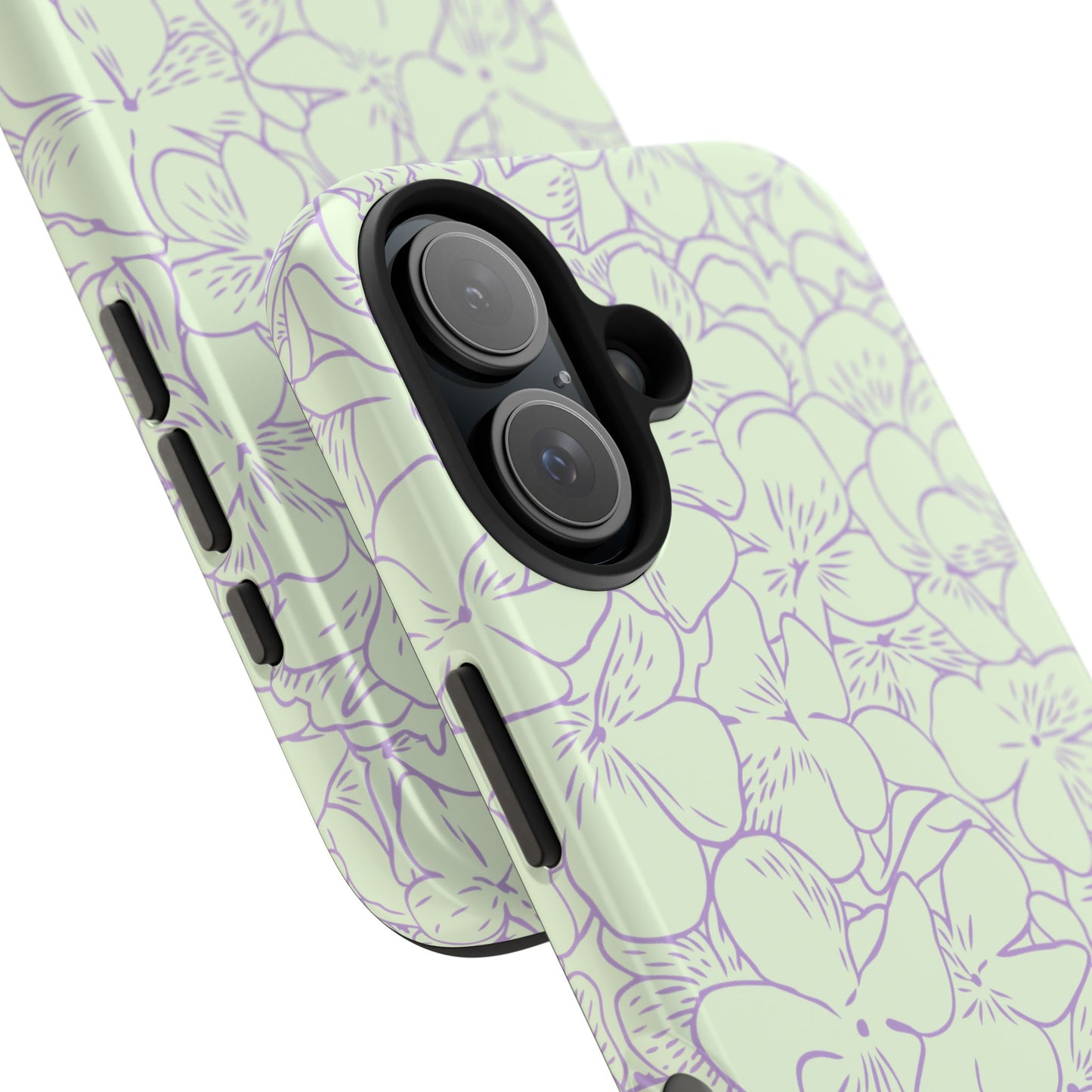 Green & Lavender Floral Phone Case