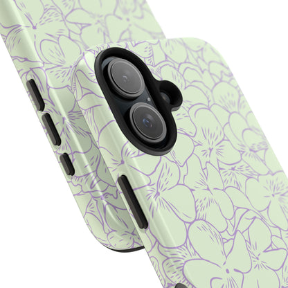 Green & Lavender Floral Phone Case