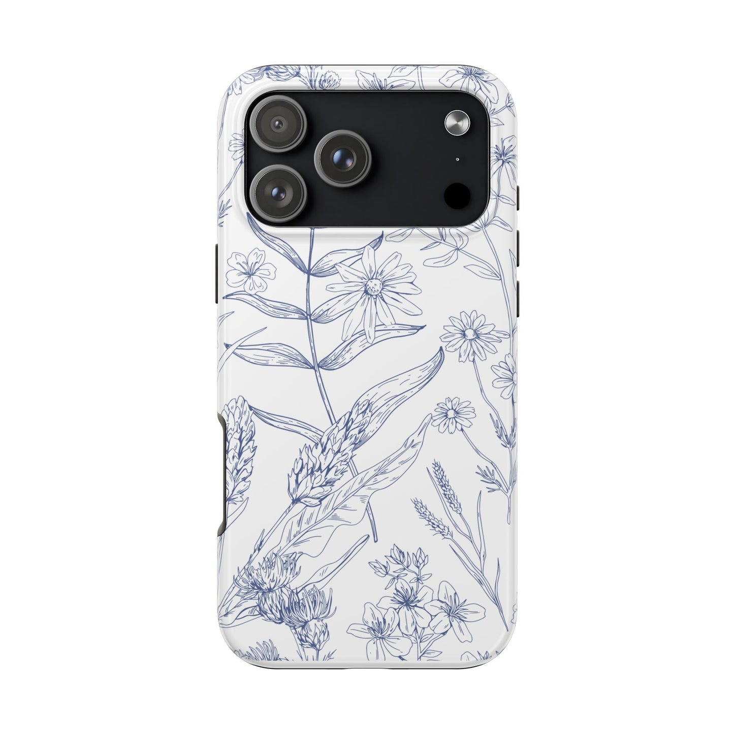 White Floral Phone Case