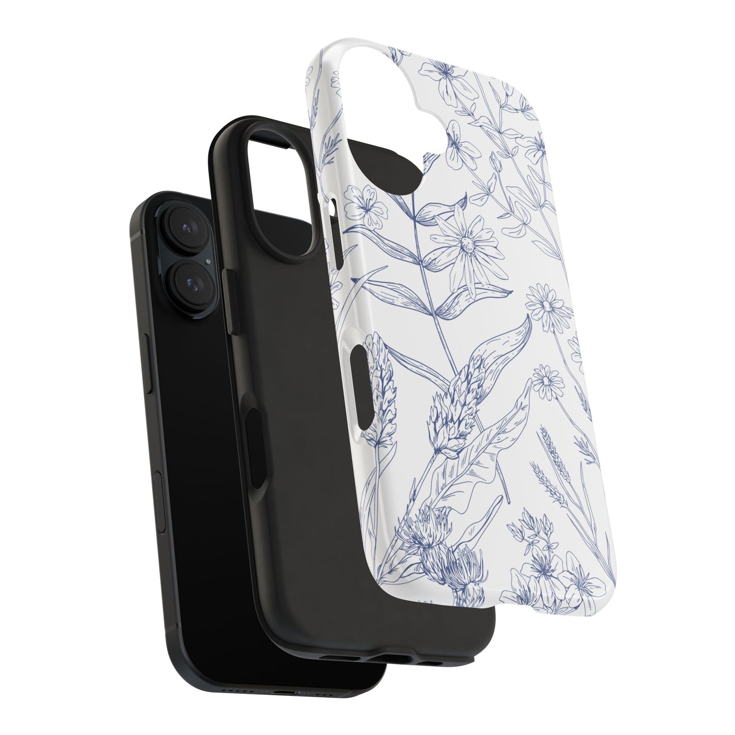 White Floral Phone Case