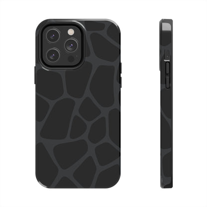 Black Giraffe Print Phone Case