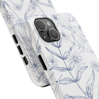 White Floral Phone Case