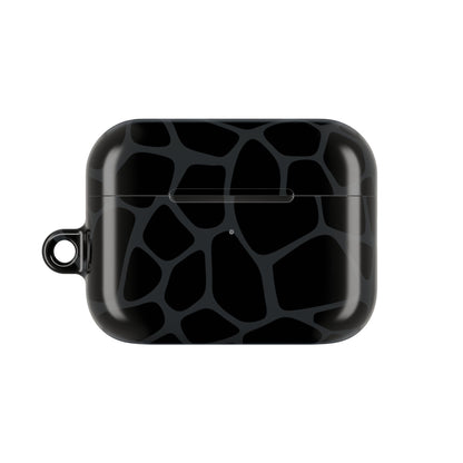 Black Giraffe Print AirPod Cases