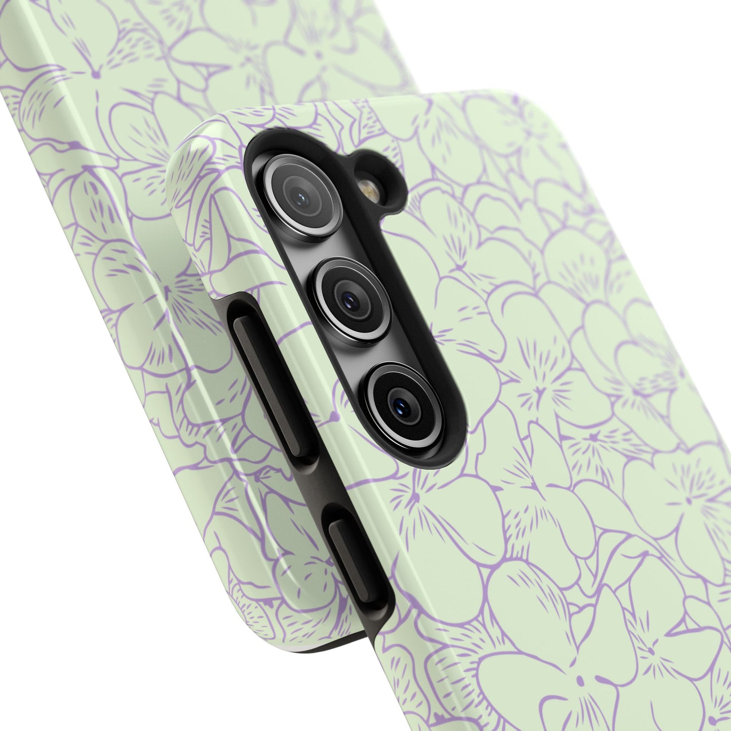 Green & Lavender Floral Phone Case