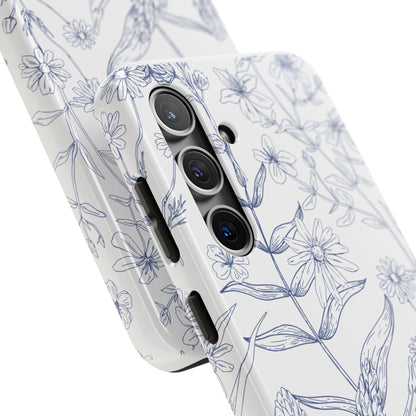 White Floral Phone Case
