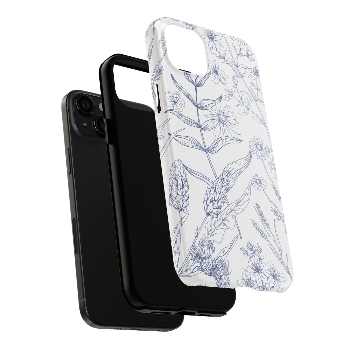 White Floral Phone Case