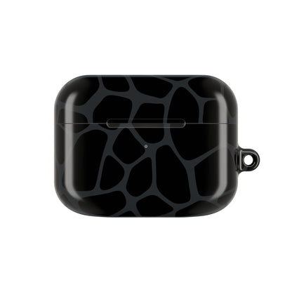 Black Giraffe Print AirPod Cases