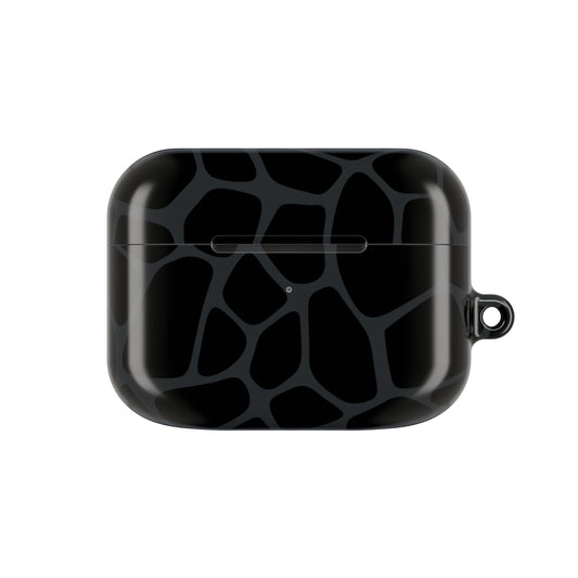 Black Giraffe Print AirPod Cases