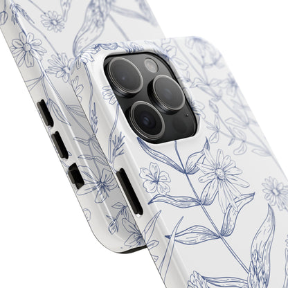 White Floral Phone Case